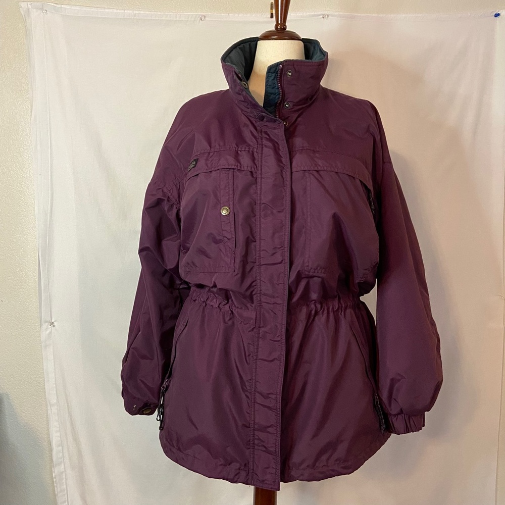Vintage Purple and Green Columbia 2 Piece Winter Jacket Womens XL